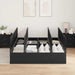 Cadru de pat Stejar negru 190 x 140 x 31.5 cm Lemn compozit - WALTI WALTI