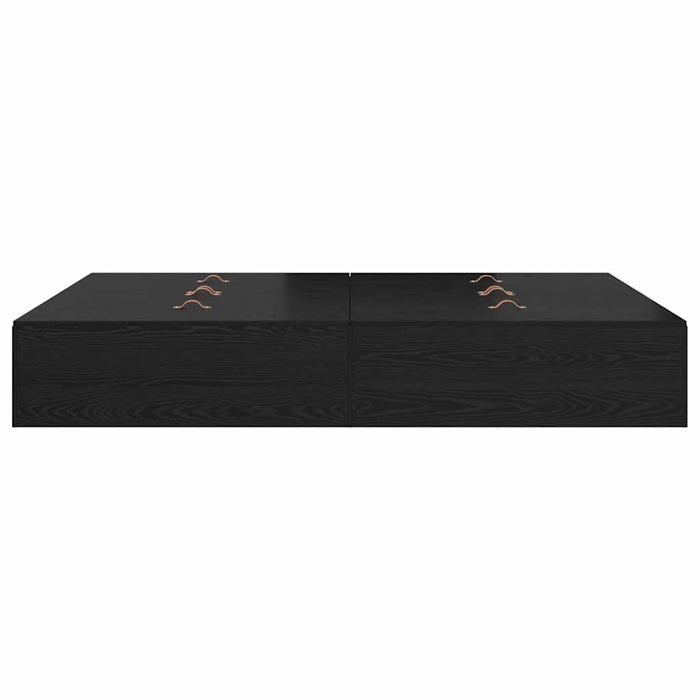 Cadru de pat Stejar negru 190 x 140 x 31.5 cm Lemn compozit - WALTI WALTI