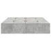 Cadru de pat Gri beton 190 x 135 x 31.5 cm Lemn compozit - WALTI WALTI