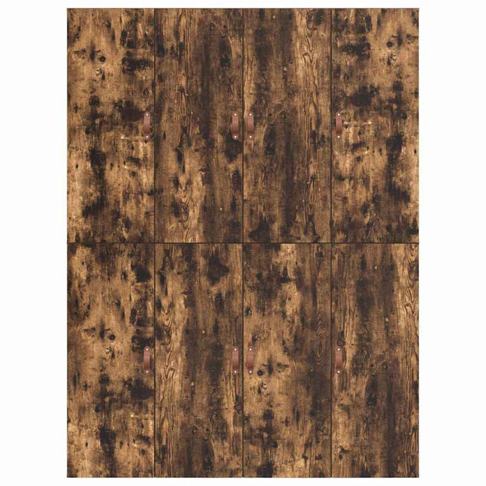 Cadru de pat Stejar afumat 190 x 135 x 31.5 cm Lemn compozit - WALTI WALTI