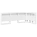 Tăblie de depozitare cu raft Alb 80 cm Lemn compozit - WALTI WALTI