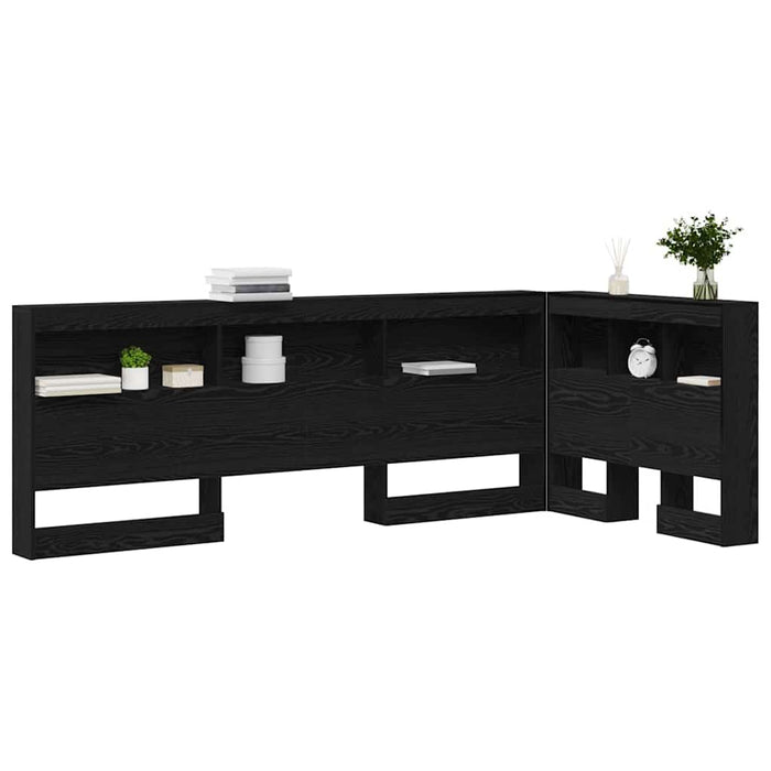Tăblie de depozitare cu raft Stejar negru 80 cm Lemn compozit - WALTI WALTI