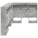 Tăblie de depozitare cu raft Gri beton 80 cm Lemn compozit - WALTI WALTI