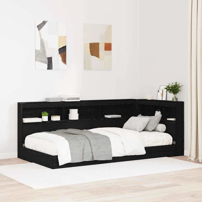 Tăblie de depozitare cu raft Stejar negru 90 cm Lemn compozit - WALTI WALTI