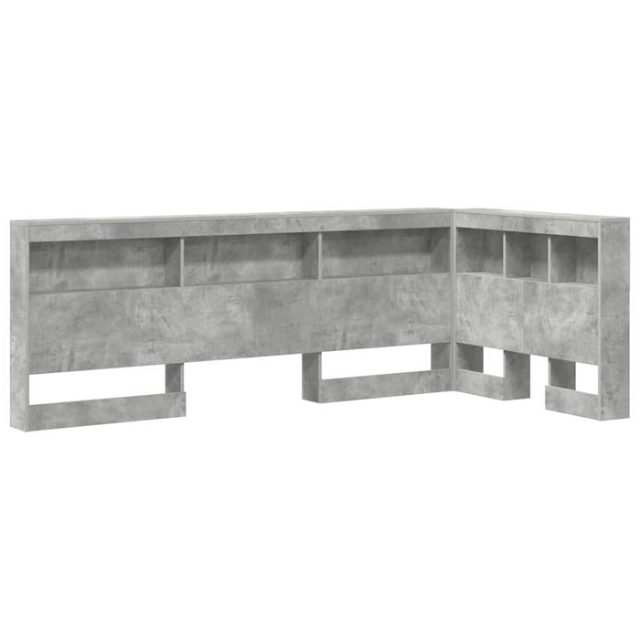 Tăblie de depozitare cu raft Gri din beton 90 cm Lemn compozit WALTI