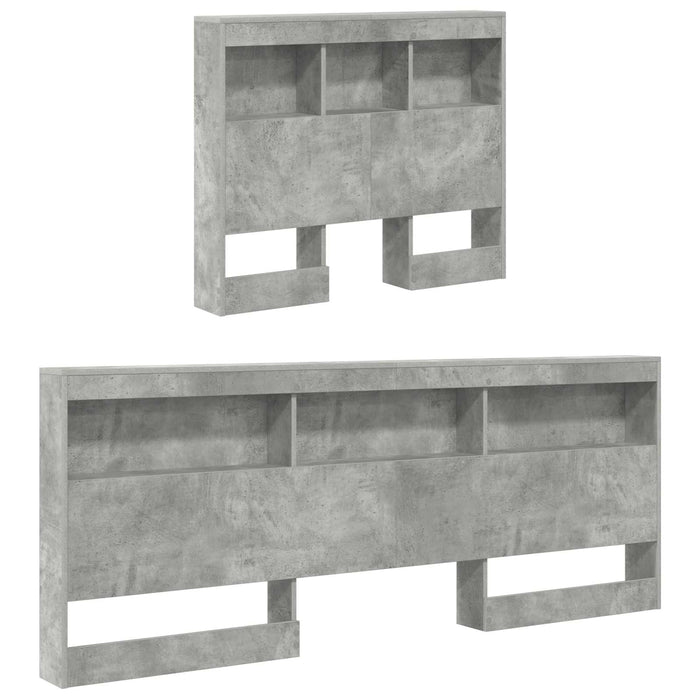 Tăblie de depozitare cu raft Gri din beton 100 cm Lemn compozit WALTI