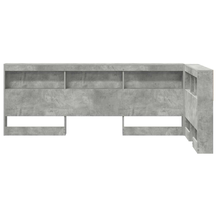 Tăblie de depozitare cu raft Gri din beton 100 cm Lemn compozit WALTI