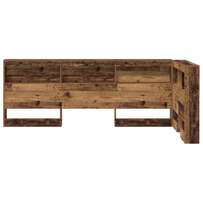 Tăblie de depozitare cu raft Lemn vechi 100 cm Lemn compozit - WALTI WALTI