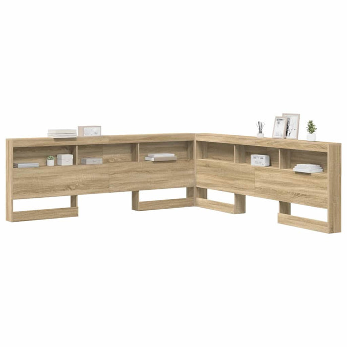 Tăblie de depozitare cu raft Stejar sonoma 200 cm Lemn compozit - WALTI WALTI