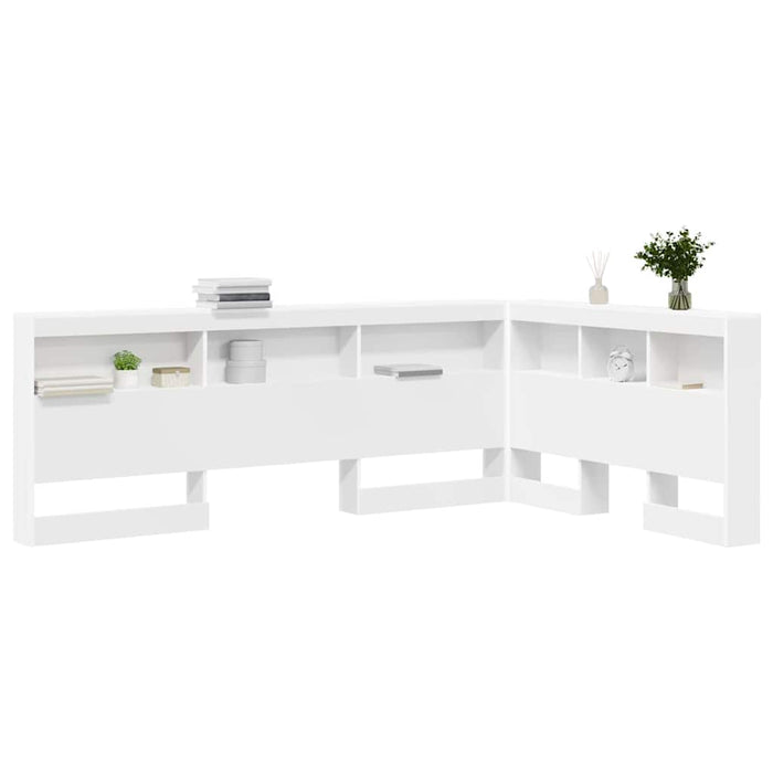 Tăblie de depozitare cu raft Alb 120 cm Lemn compozit - WALTI WALTI