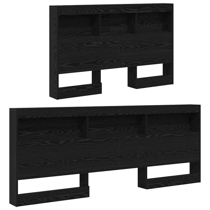 Tăblie de depozitare cu raft Stejar negru 120 cm Lemn compozit - WALTI WALTI