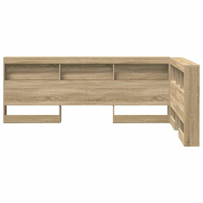 Tăblie de depozitare cu raft Stejar sonoma 120 cm Lemn compozit - WALTI WALTI