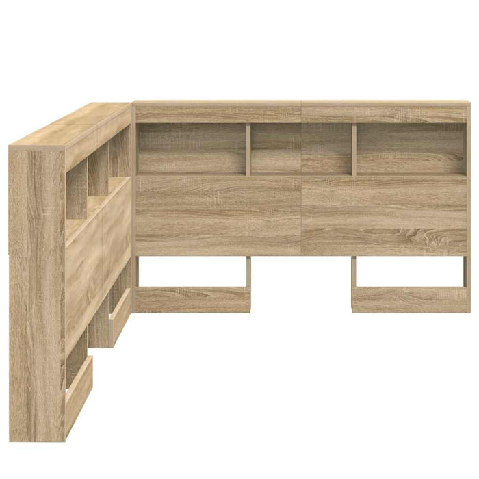 Tăblie de depozitare cu raft Stejar sonoma 120 cm Lemn compozit - WALTI WALTI