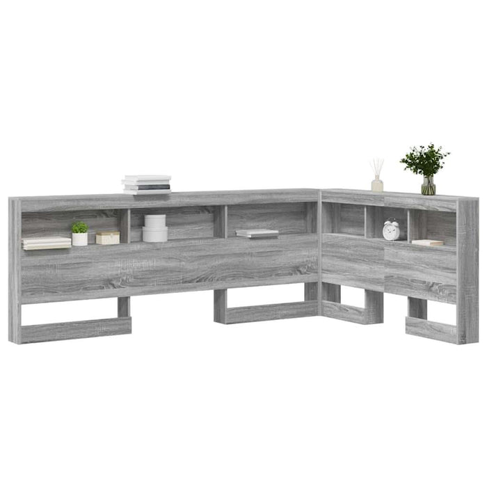 Tăblie de depozitare cu raft sonoma gri 120 cm Lemn compozit - WALTI WALTI