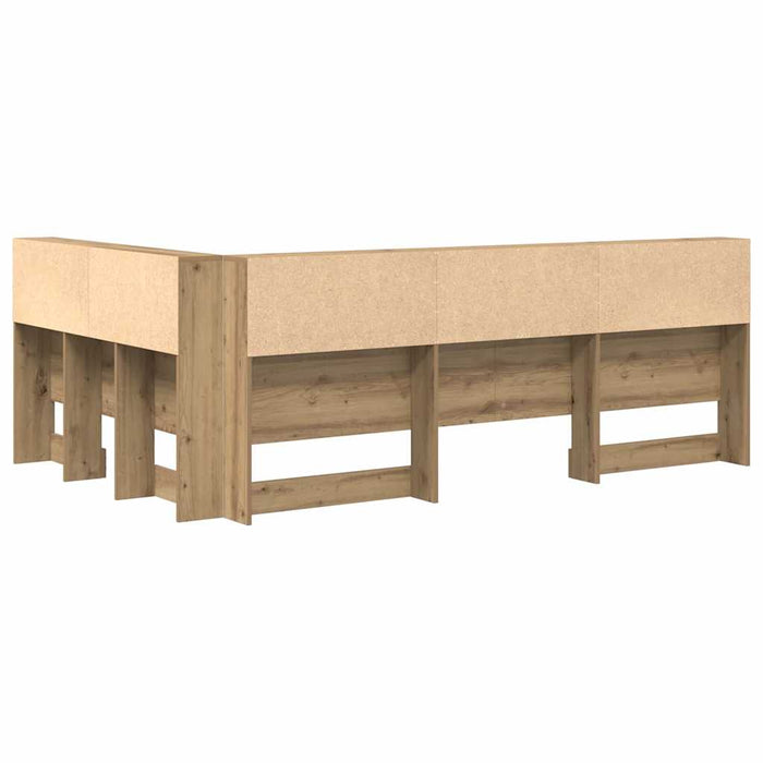 Tăblie de depozitare Stejar Artizanal 120 cm Lemn compozit WALTI