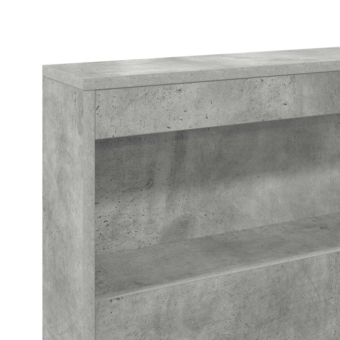 Tăblie de depozitare cu raft Gri din beton 140 cm Lemn compozit - WALTI WALTI