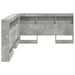 Tăblie de depozitare cu raft Gri din beton 140 cm Lemn compozit - WALTI WALTI