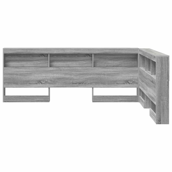 Tăblie de depozitare cu raft Gri Sonoma 150 cm Lemn compozit - WALTI WALTI