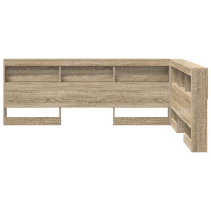 Tăblie de depozitare cu raft Stejar Sonoma 160 cm Lemn compozit WALTI