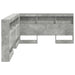 Tăblie de depozitare cu raft Gri din beton 160 cm Lemn compozit - WALTI WALTI