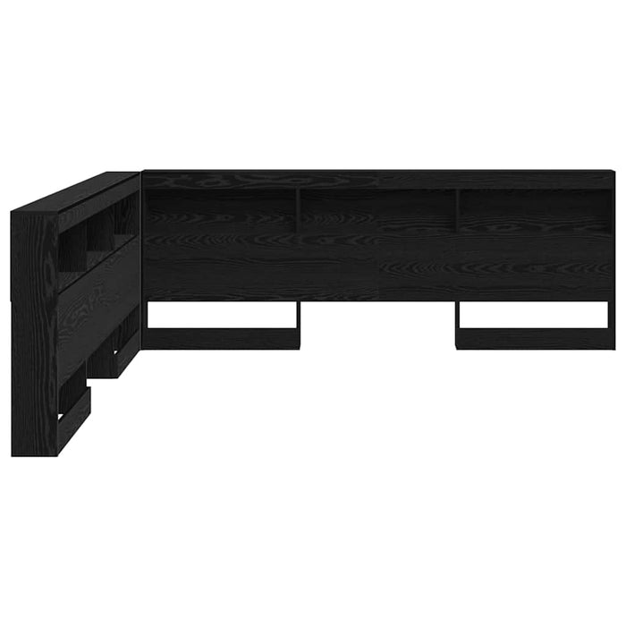 Tăblie de depozitare cu raft Stejar negru 180 cm Lemn compozit - WALTI WALTI