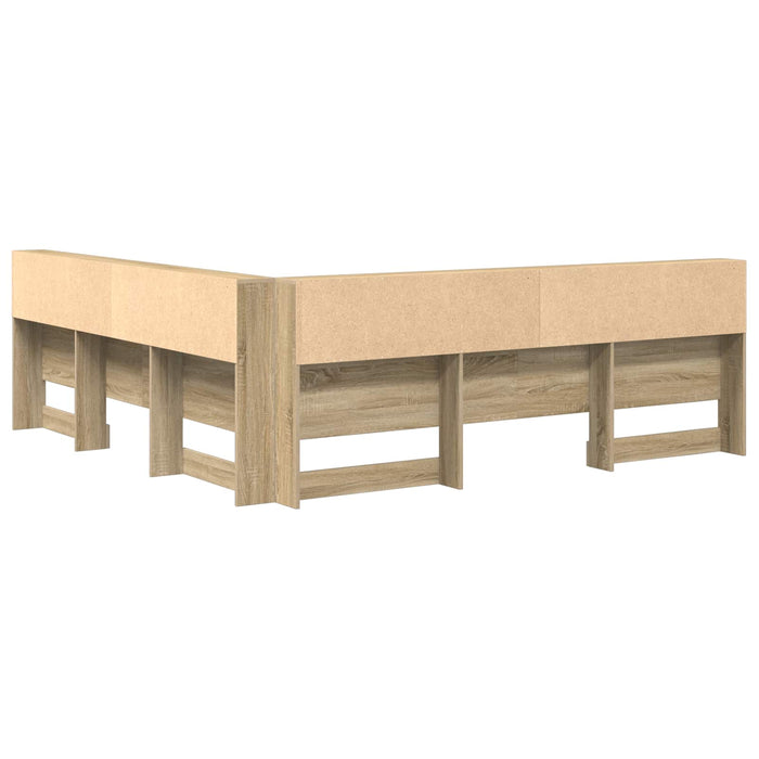 Tăblie de depozitare cu raft Stejar Sonoma 180 cm Lemn compozit - WALTI WALTI