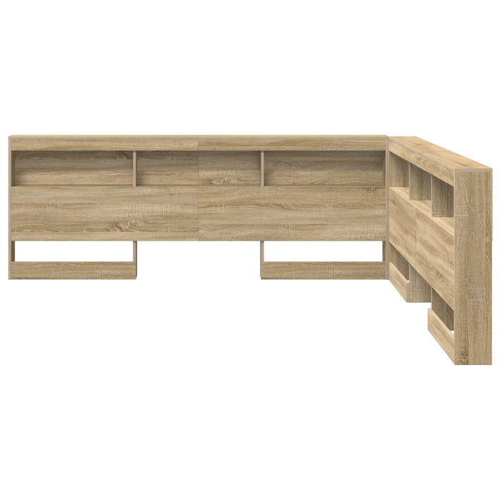 Tăblie de depozitare cu raft Stejar Sonoma 180 cm Lemn compozit - WALTI WALTI