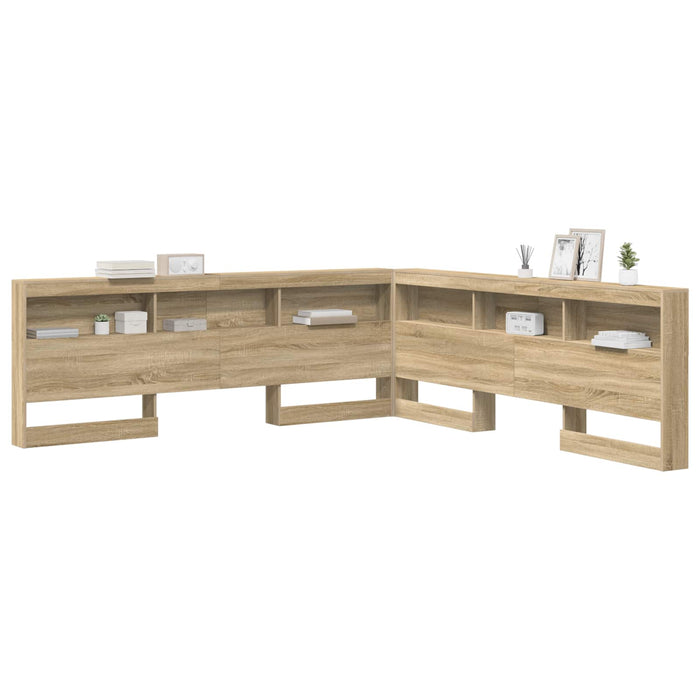 Tăblie de depozitare cu raft Stejar Sonoma 180 cm Lemn compozit - WALTI WALTI