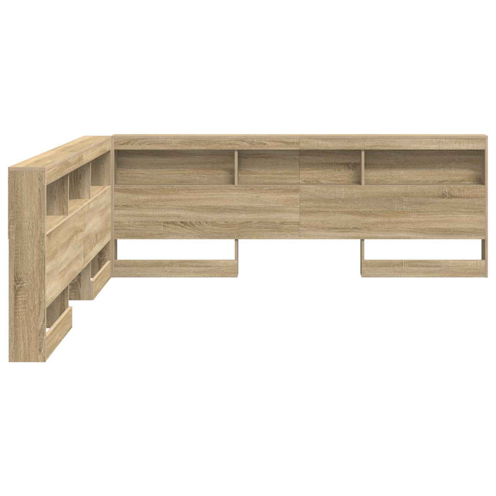 Tăblie de depozitare cu raft Stejar Sonoma 180 cm Lemn compozit - WALTI WALTI