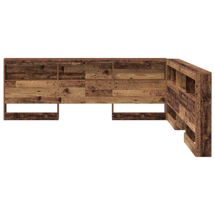Tăblie de depozitare cu raft Lemn vechi 180 cm Lemn compozit - WALTI WALTI