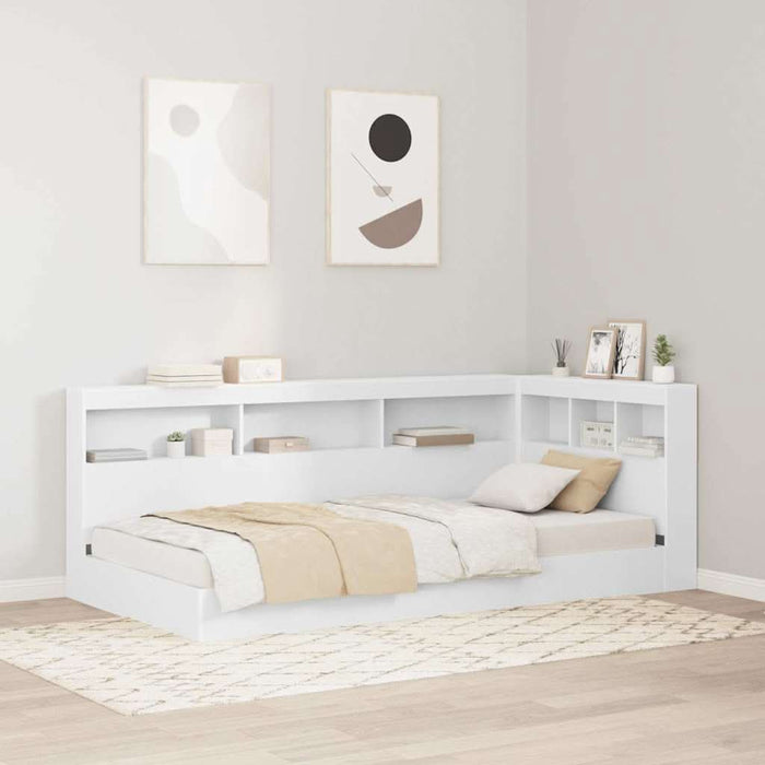 Tăblie de depozitare cu raft Alb 90 cm Lemn compozit - WALTI WALTI