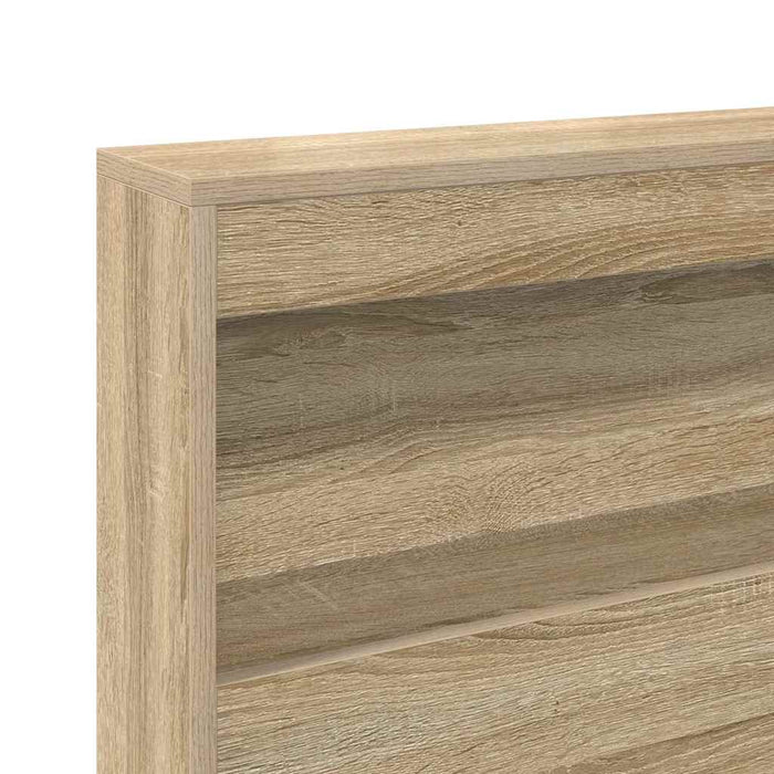 Tăblie de depozitare cu raft Stejar Sonoma 90 cm Lemn compozit - WALTI WALTI
