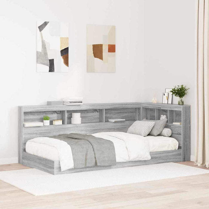 Tăblie de depozitare cu raft sonoma gri 90 cm Lemn compozit - WALTI WALTI