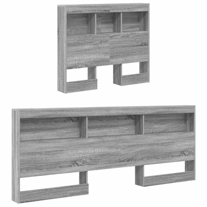 Tăblie de depozitare cu raft sonoma gri 90 cm Lemn compozit - WALTI WALTI