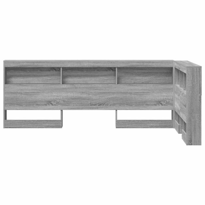 Tăblie de depozitare cu raft sonoma gri 90 cm Lemn compozit - WALTI WALTI