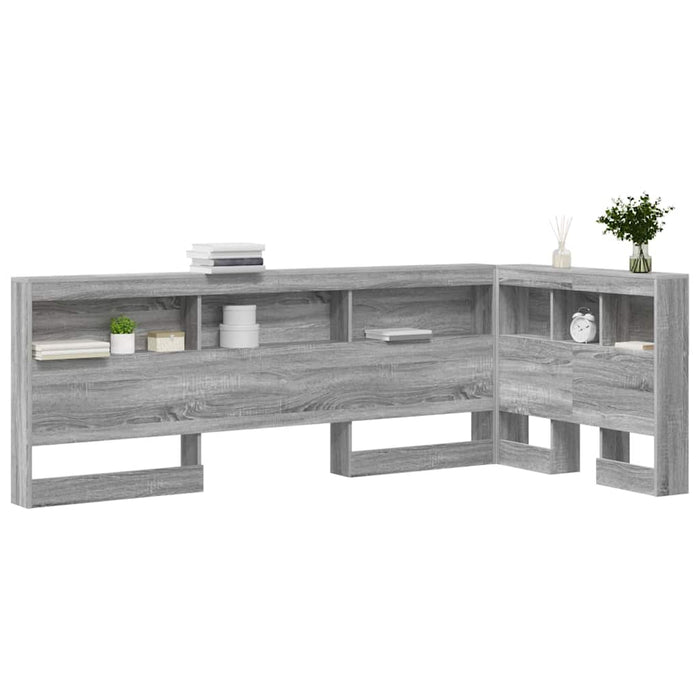 Tăblie de depozitare cu raft sonoma gri 90 cm Lemn compozit - WALTI WALTI