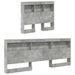 Tăblie de depozitare cu raft Gri din beton 75 cm Lemn compozit - WALTI WALTI