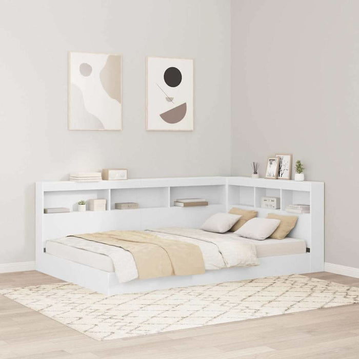 Tăblie de depozitare cu raft Alb 120 cm Lemn compozit - WALTI WALTI