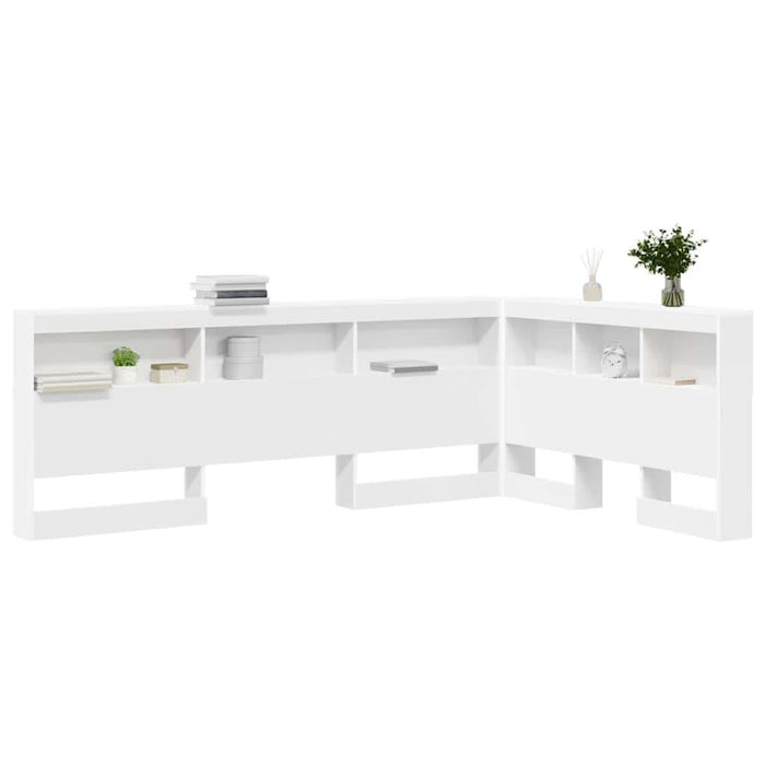Tăblie de depozitare cu raft Alb 120 cm Lemn compozit - WALTI WALTI