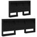 Tăblie de depozitare cu raft Stejar negru 120 cm Lemn compozit - WALTI WALTI
