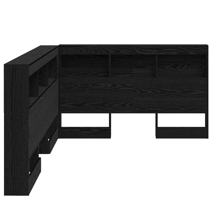 Tăblie de depozitare cu raft Stejar negru 120 cm Lemn compozit - WALTI WALTI