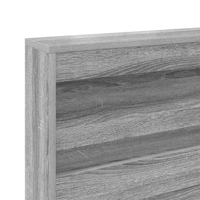 Tăblie de depozitare cu raft sonoma gri 120 cm Lemn compozit - WALTI WALTI