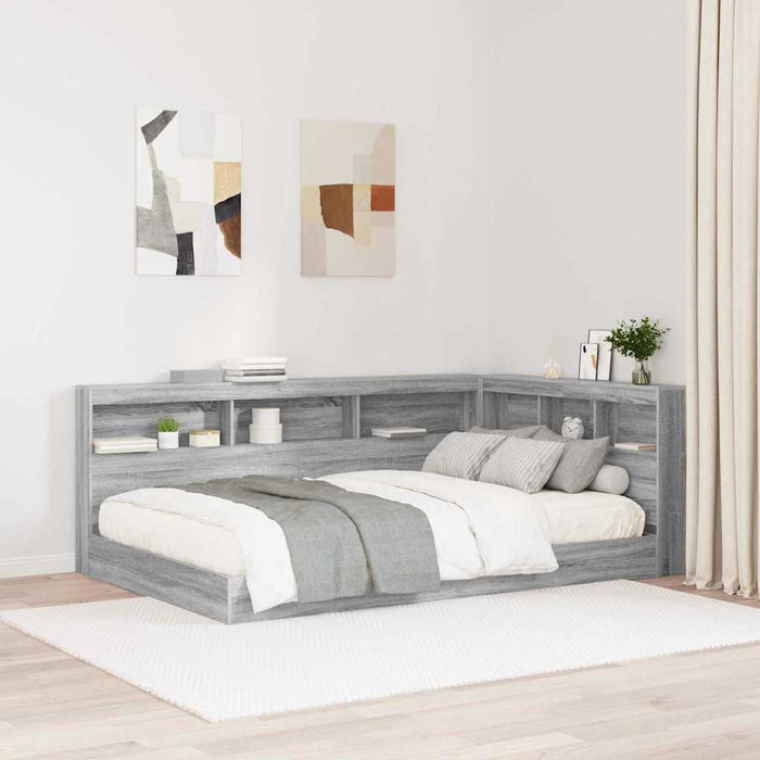 Tăblie de depozitare cu raft sonoma gri 120 cm Lemn compozit - WALTI WALTI