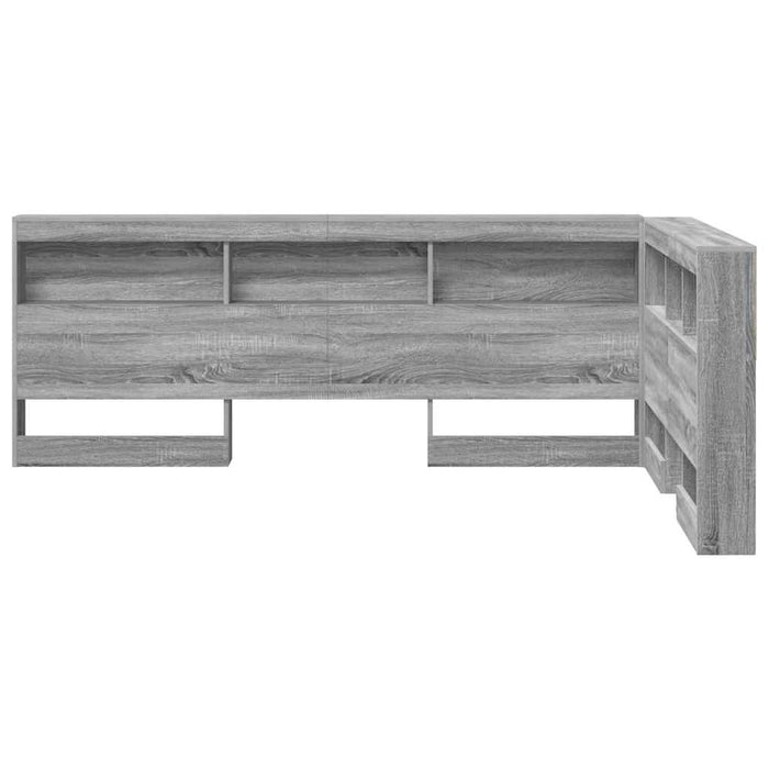 Tăblie de depozitare cu raft sonoma gri 120 cm Lemn compozit - WALTI WALTI