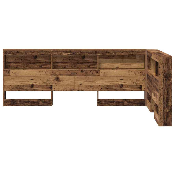 Tăblie de depozitare cu raft Lemn vechi 120 cm Lemn compozit - WALTI WALTI
