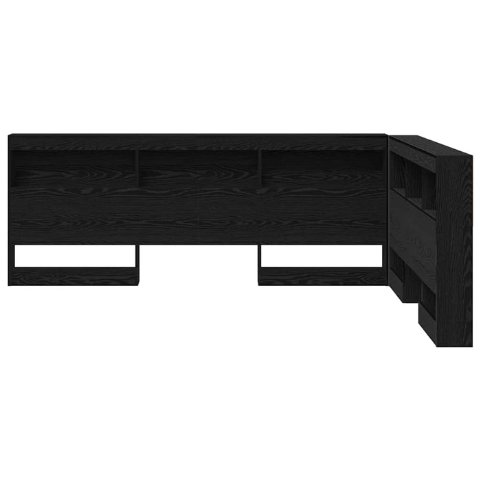 Tăblie de depozitare cu raft Stejar Negru 140 cm Lemn compozit WALTI