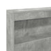 Tăblie de depozitare cu raft Gri beton 135 cm Lemn compozit - WALTI WALTI