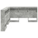 Tăblie de depozitare cu raft Gri beton 135 cm Lemn compozit - WALTI WALTI