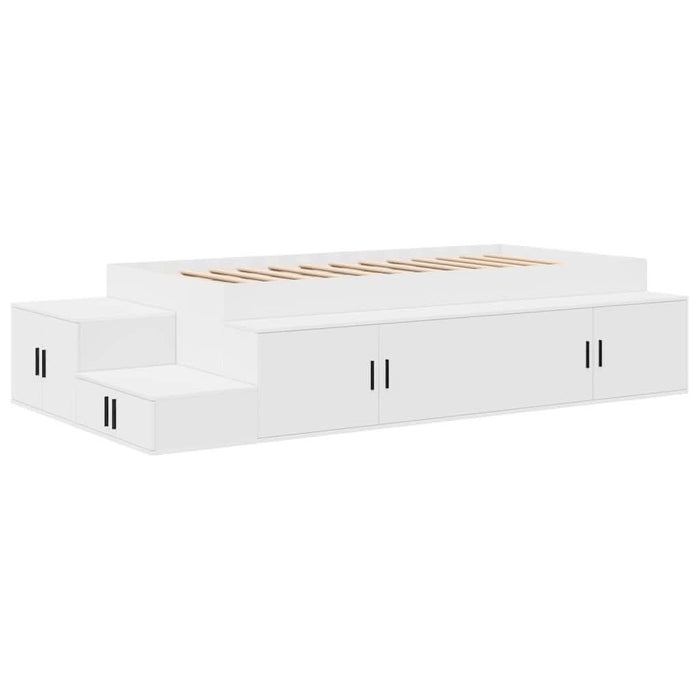 Cadru de pat cu depozitare cu sertar Alb 234 x 103 x 53.5 cm - WALTI WALTI
