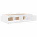 Cadru de pat cu depozitare cu sertar Alb 234 x 103 x 53.5 cm - WALTI WALTI